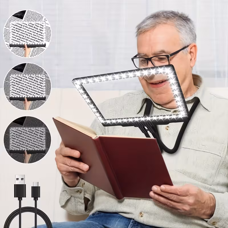 Rechargeable LED Full-Page Magnifying Glass